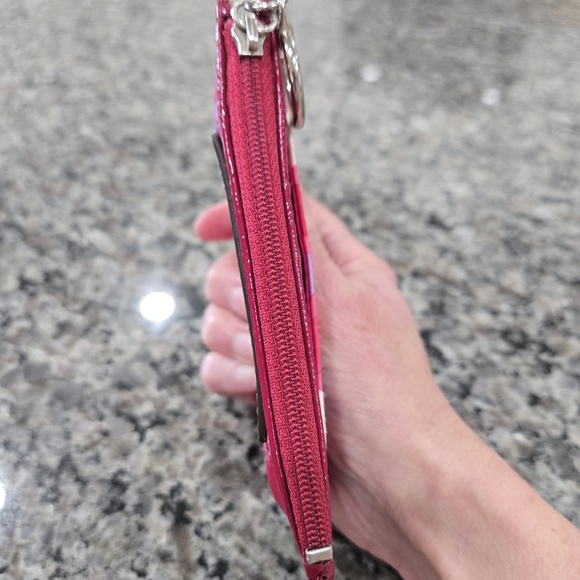 Coach Poppy Colorblock Card Case — Pink, Purple & Red - Picture 11 of 14